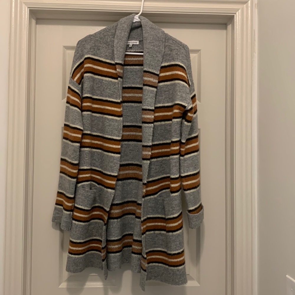 Anthropologie heart loom cardigan, xs oversized fit